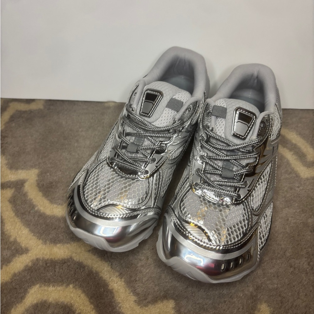 Bottega Veneta Silver Sneakers